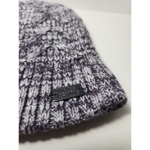Under Armour GREY/white CHUNKY KNIT Women’s UA Around Town Fleece Beanie OSFM - Picture 3 of 7